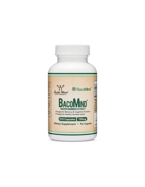 Brain function - Bacopa Monieri BacoMind™, 210 capsules Double Wood - Nutra Best Europe