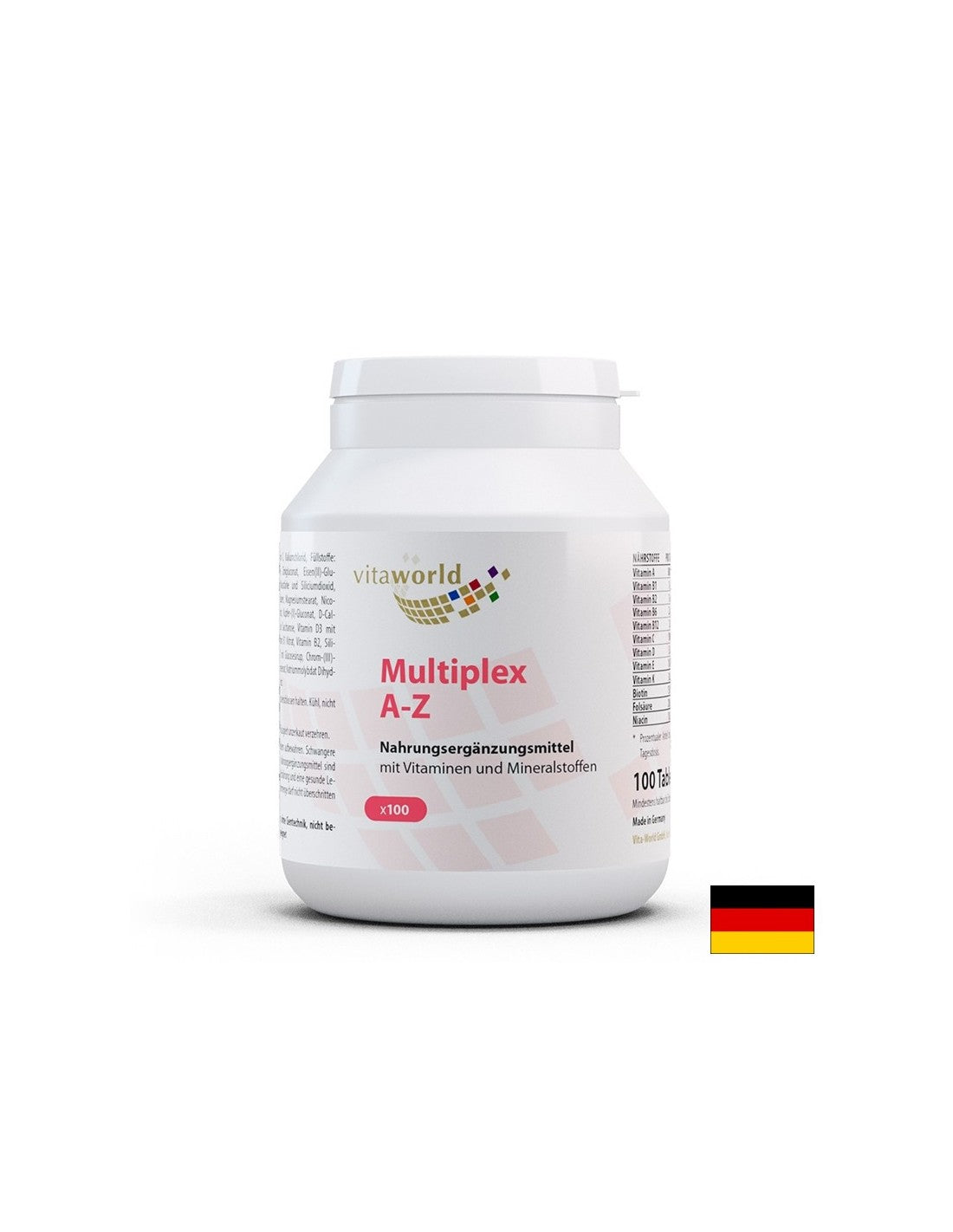 Vitamines et minéraux multiplexes A-Z, 100 comprimés