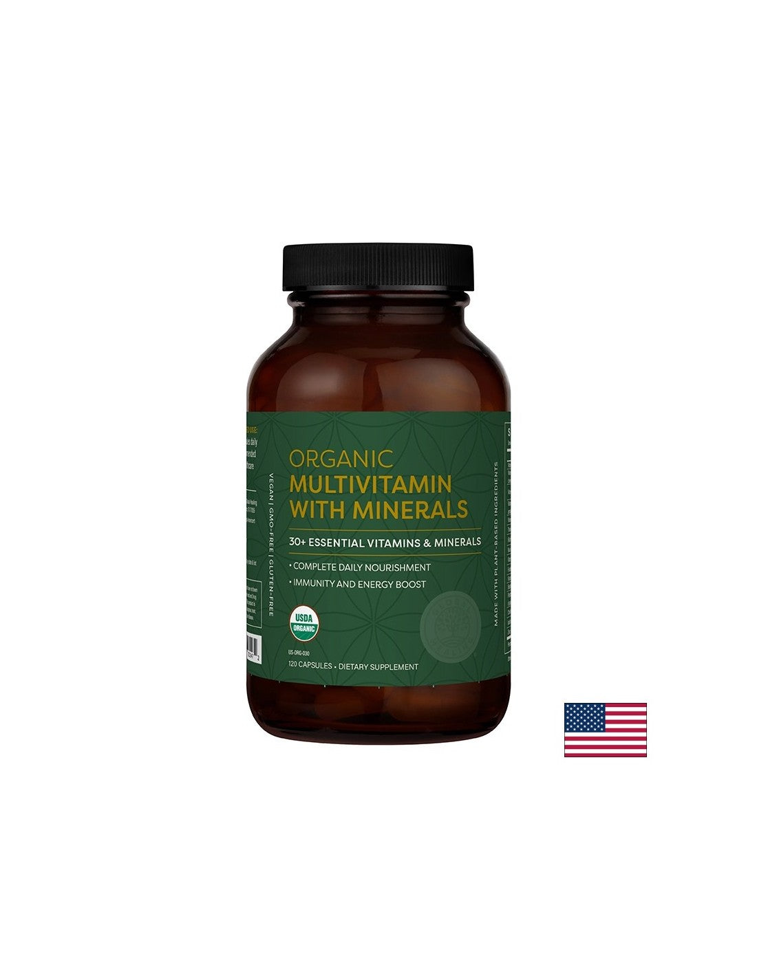 Multivitamines et minéraux pour les végétaliens, 120 capsules