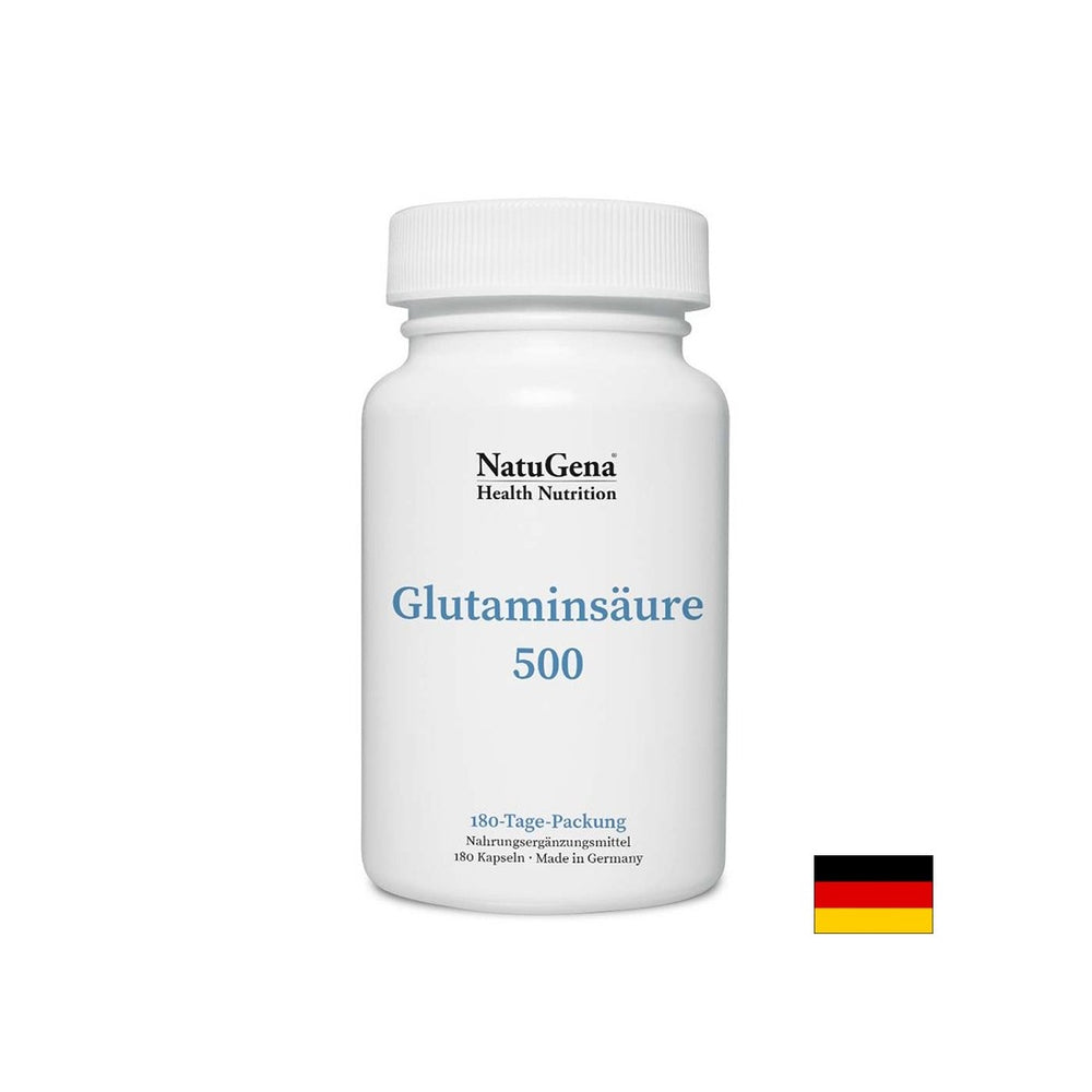 Fonction musculaire - acide glutamique, 500 mg x 180 capsules