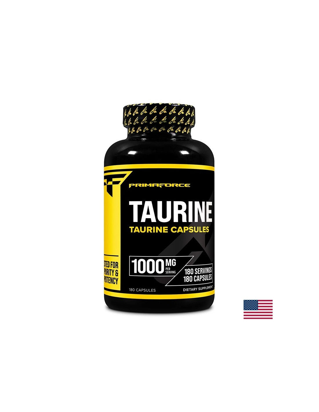 Fonction musculaire et endurance - Taurine, 1000 mg x 180 capsules
