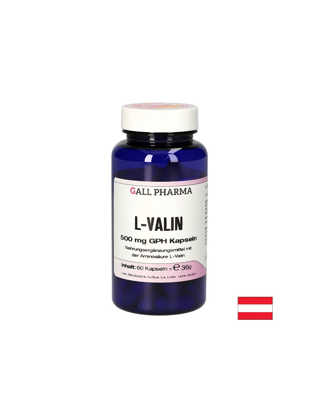 Fonction musculaire - L-Valine, 500 mg x 60 capsules