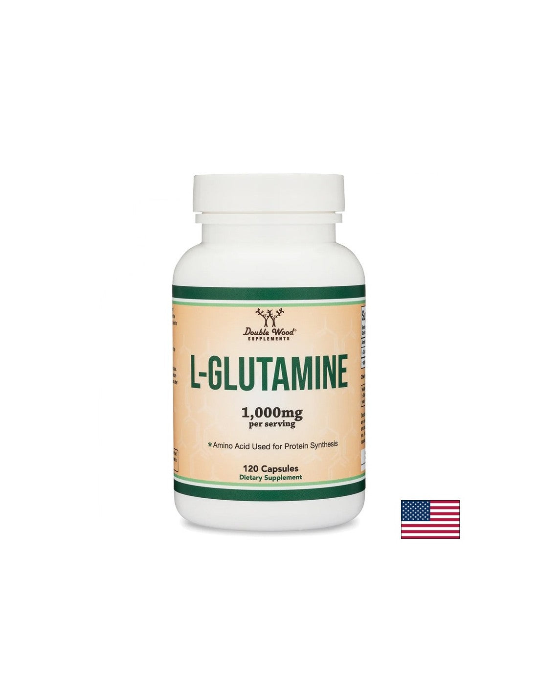 L-glutamine - pour la santé intestinale et la santé musculaire, 500 mg, 120 capsules pour 2 mois