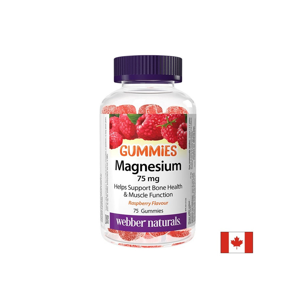 Système musculaire et nerveux - Magnésium (citrate), 75 mg x 75 comprimés de gelée, aromatisé à la framboise