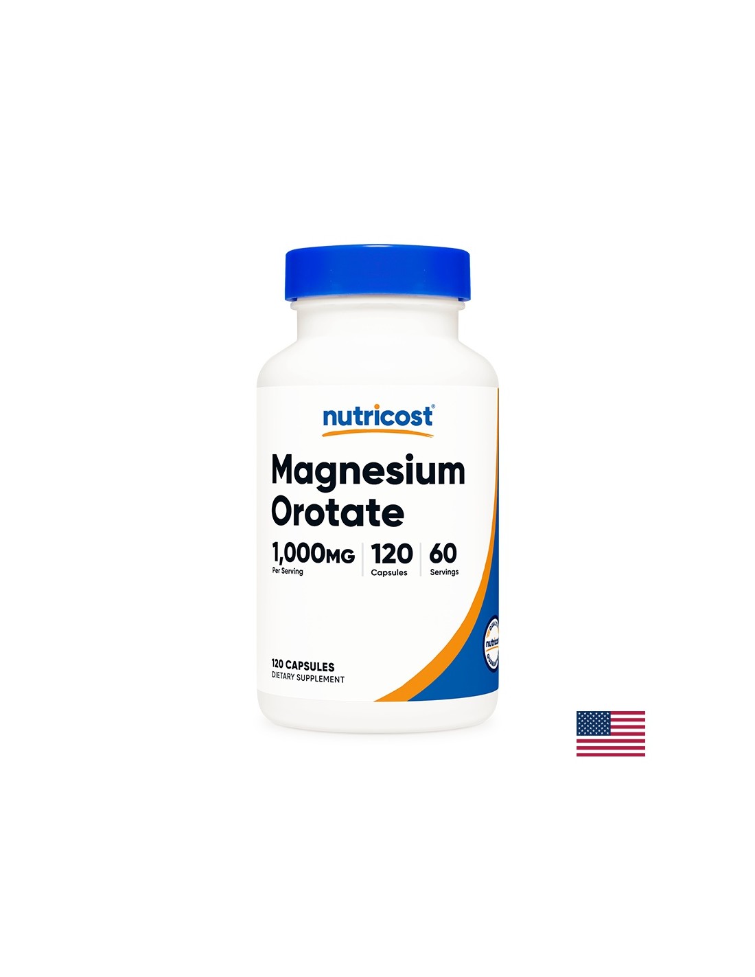 Système musculaire et cardiovasculaire - Orotate de magnésium, 120 gélules <tc>Nutricost</tc>