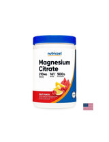 Système musculaire, cardiaque et nerveux - magnésium (citrate), 210 mg x 500 g de poudre, saveur de punch aux fruits