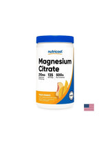 Système musculaire, cardiaque et nerveux - Magnésium (citrate), 210 mg x 500 g de poudre, de pêche et de mangue
