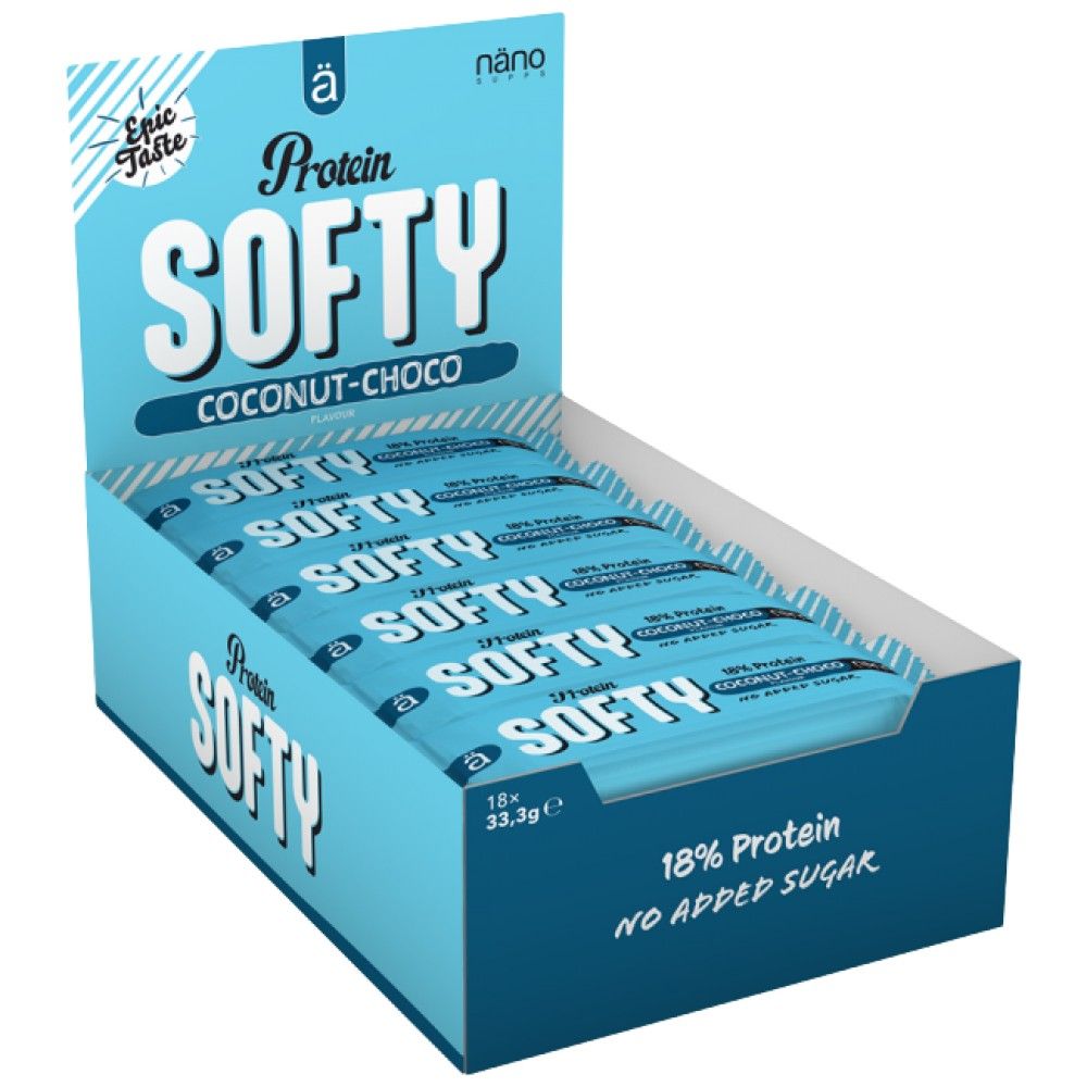 Barre Softy Protein | Pas de sucre ajouté - 18 x 33,3 grammes