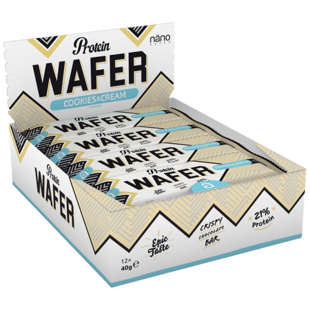 Wafer protéique | avec des sucres faibles - 12 x 40 grammes