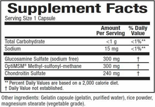 Formule d'articulation MSM 840 mg 90 capsules