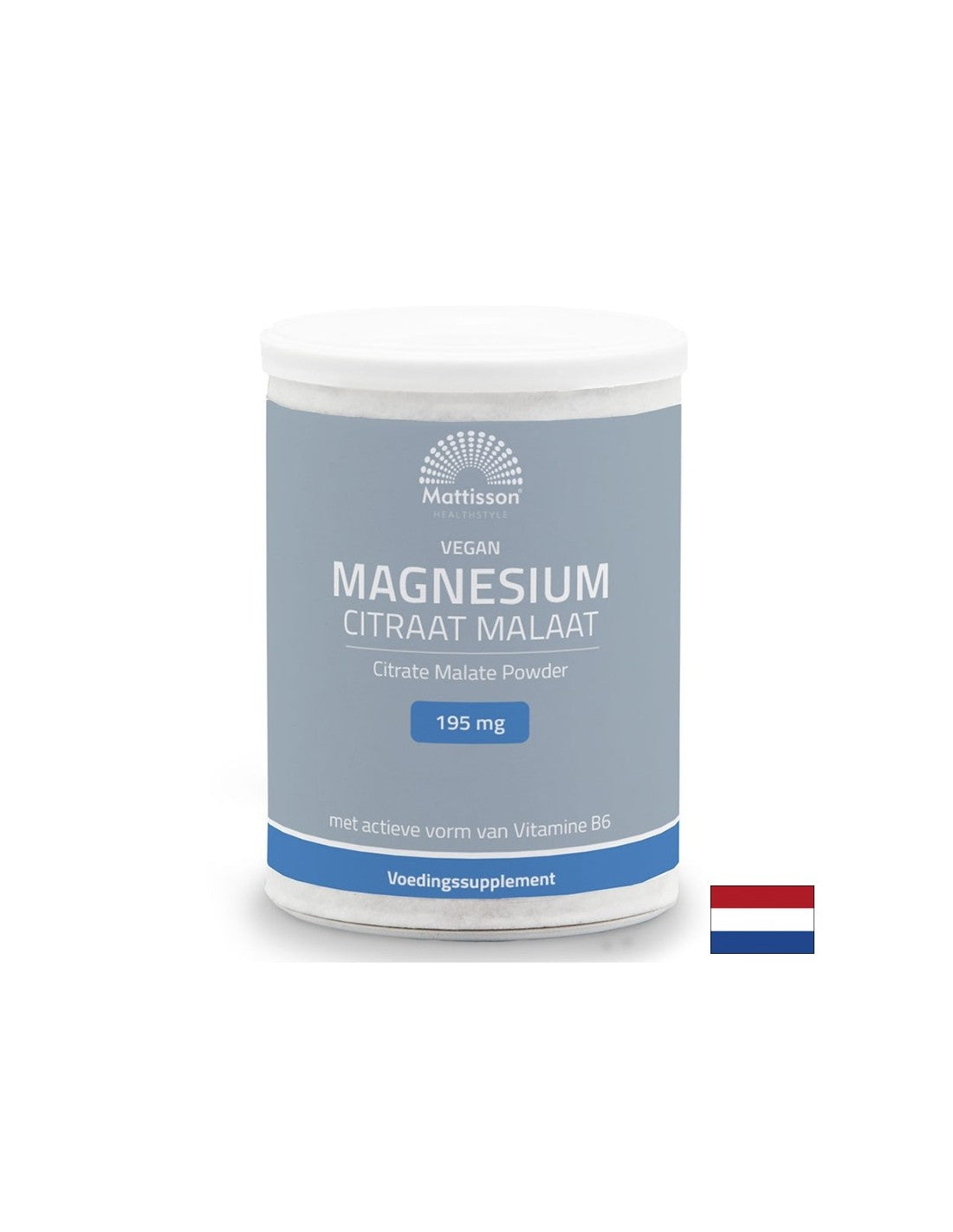 Systèmes nerveux et cardiovasculaires - magnésium (citrate, malate) végétalien + vitamine B6, 125 g de poudre