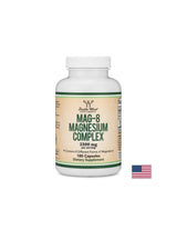 MAG-8 Magnésium Complex - 8 formes de muscle magnésium, de santé cardiaque et neurologique, 142 mg, 180 capsules pour 6 mois