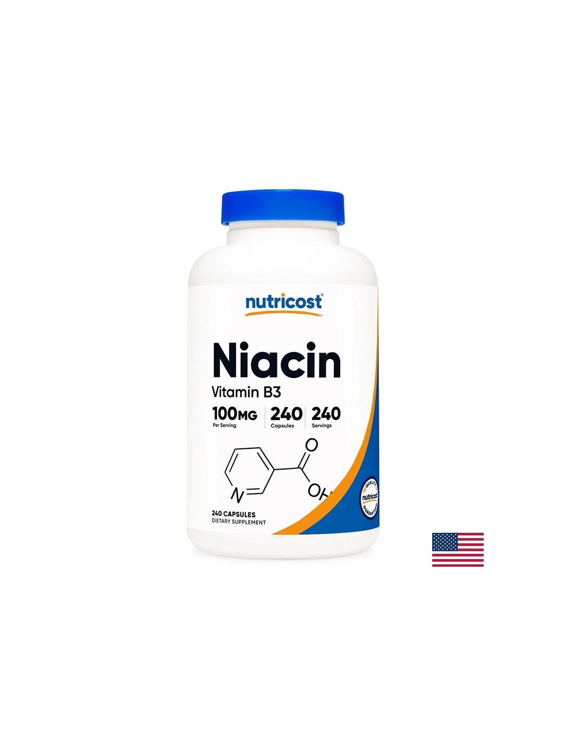 Système nerveux - Vitamine B3 (niacine), 100 mg x 240 capsules