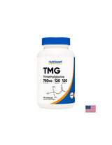Normalise les niveaux d'homocystéine - TMG Anhydride de bétaïne (triméthylglycine), 750 mg x 120 capsules <tc>Nutricost</tc>