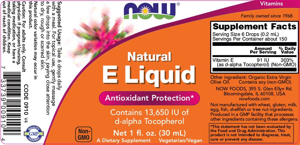 Liquide de vitamine E naturelle | d-alpha tocophérol - 30 ml