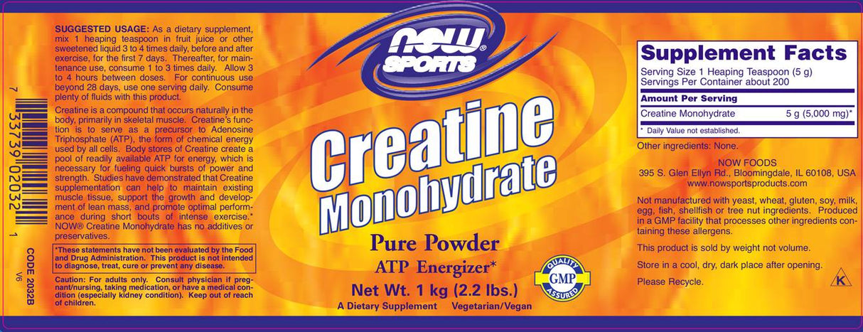 Poudre de créatine - 1000 grammes