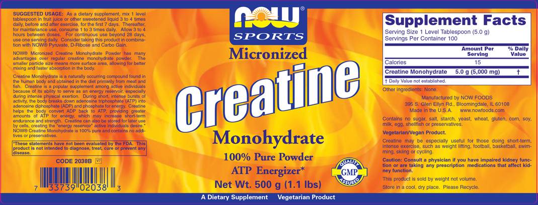 Poudre de créatine - 1000 grammes
