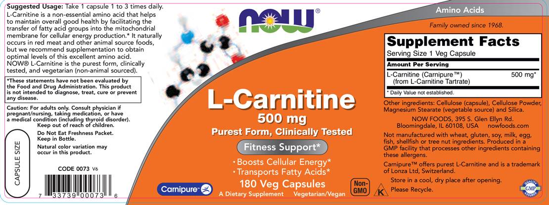 L-carnitine 500 mg | Carnipure® - 180 capsules