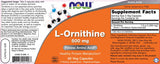 L-Ornithine 500 mg - 60 capsules