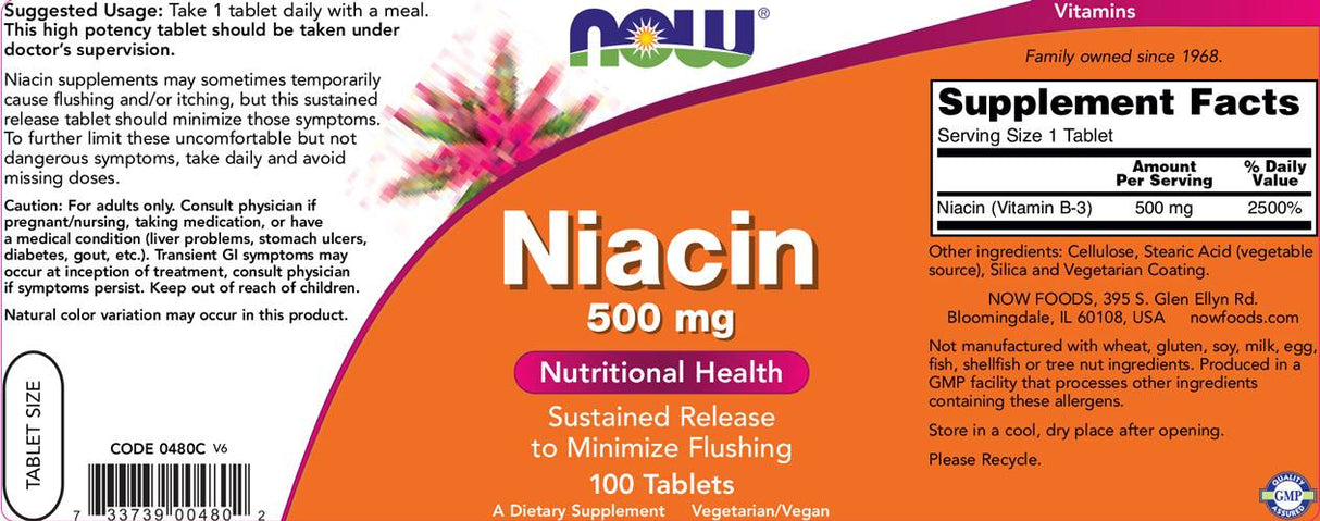 Niacine 500 mg - 100 comprimés