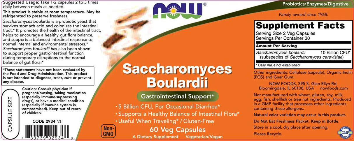 Saccharomyces bouladii - 60 capsules