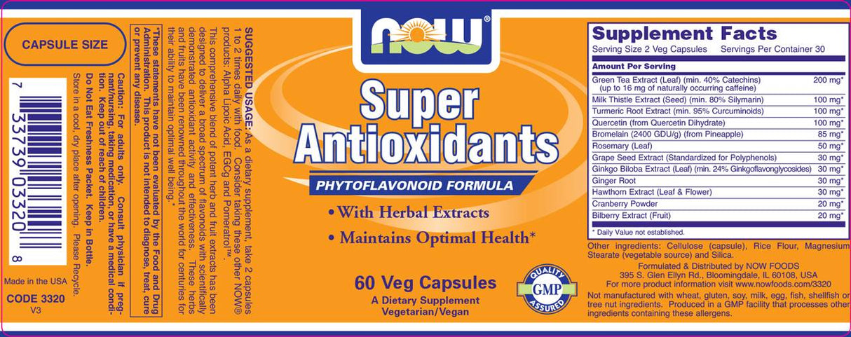 Super antioxydants - 120 capsules