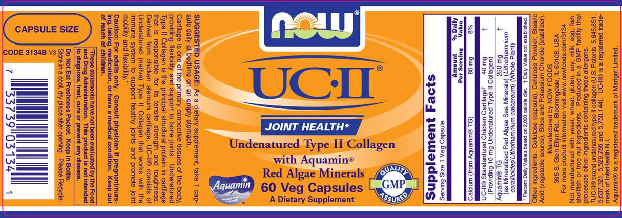 Collagène UC II/Type 2 40 mg - 120 capsules