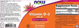 Vitamine D-3 400 UI - 180 capsules de gel