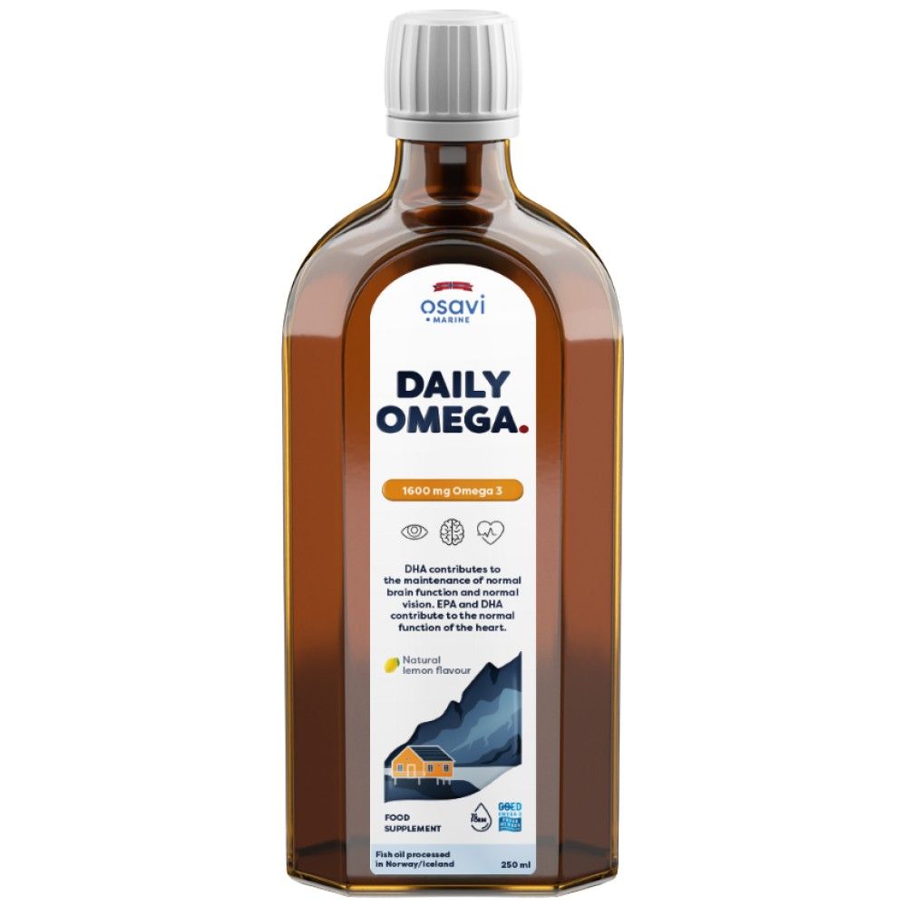 Liquide oméga quotidien | Aromatisé au citron naturel - 250 ml