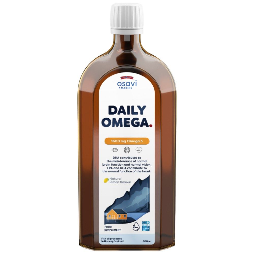 Liquide oméga quotidien | Aromatisé au citron naturel - 500 ml