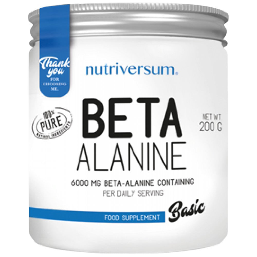 Poudre de bêta alanine | 100% pur - 200 grammes