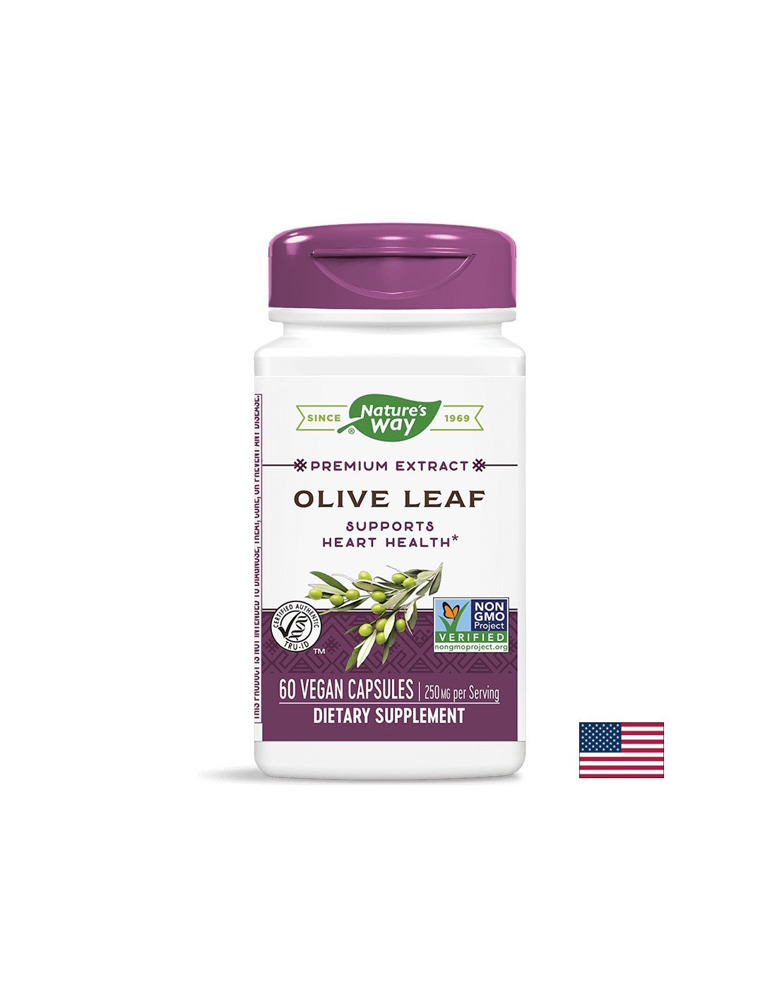Feuille d'olive/olive (feuille) 430 mg x 60 capsules de la nature
