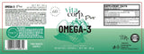 Huile de poisson oméga-3 1000 mg - 60 capsules de gel