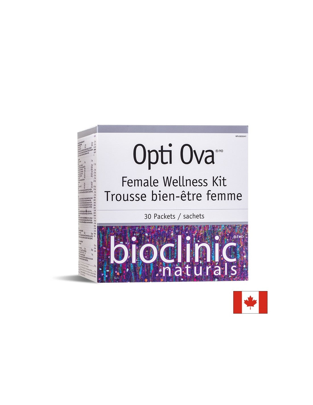 Kit bien-être féminin Opti Ova™ - Programme de fertilité pour femmes, 30 sachets <tc>Natural Factors</tc>
