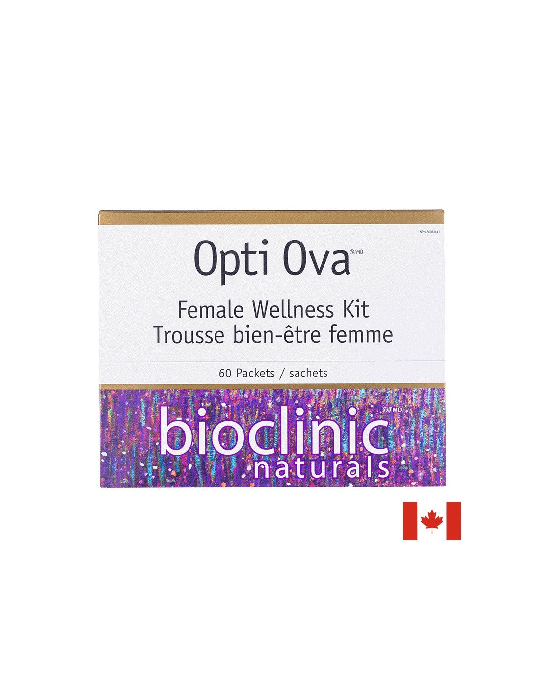 Kit bien-être féminin Opti Ova™/Programme de fertilité pour femmes x 60 sachets <tc>Natural Factors</tc>