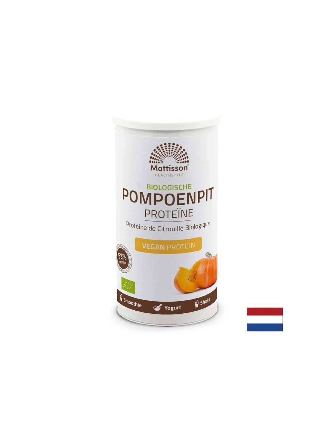 Protéines de graines de courge bio en poudre 58 %, 250 g <tc>Mattisson Healthstyle</tc>