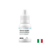 Des gouttes pour les yeux hydratantes avec de l'acide hyaluronique, de l'hypromellose et de l'eau florale, 10 ml