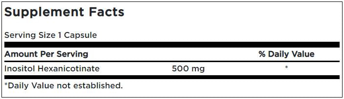 Rinçage de la niacine 500 mg - 240 capsules