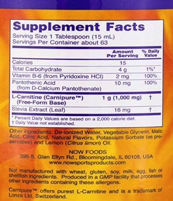 LIQUIDE L-CARNITINE 1000 mg - 946 ml