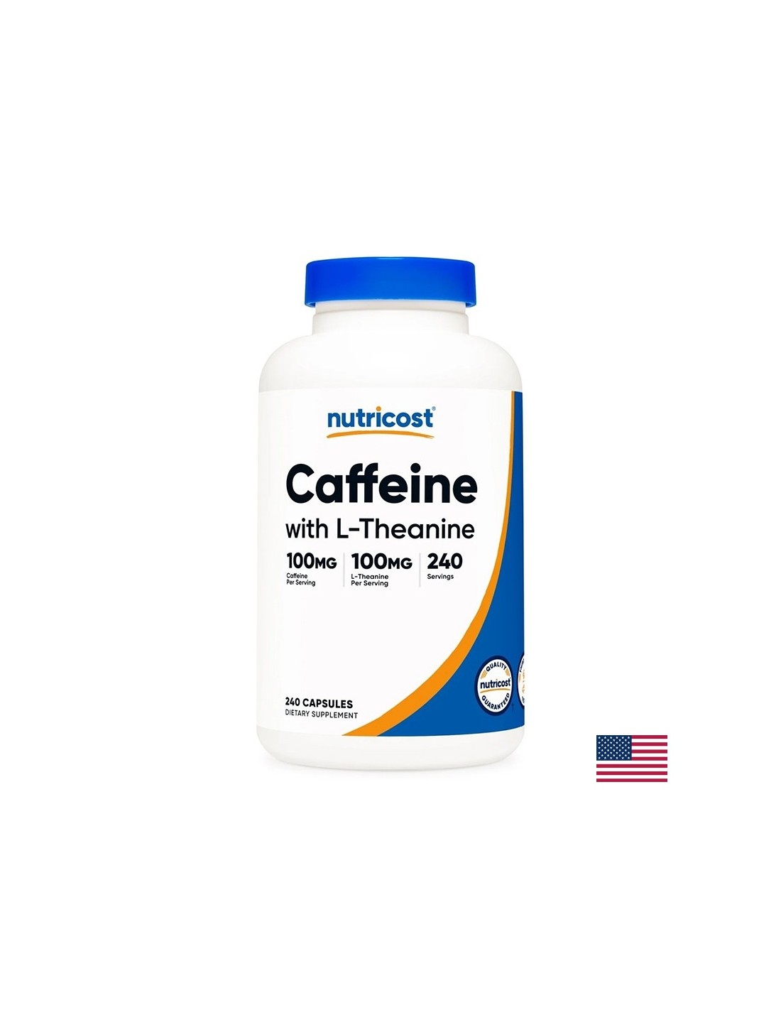 Mémoire et concentration - caféine + théanine, 240 capsules