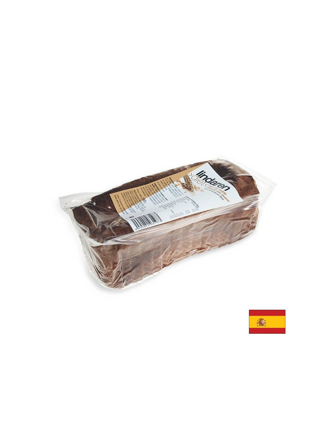 Pain de blé entier avec son d'avoine - Fabriqué en Espagne, 260 g, tranché