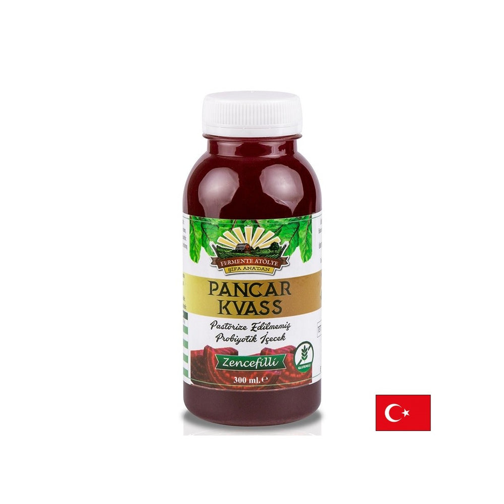 Boisson probiotique de la betterave et du gingembre - bonne digestion et forte immunité, 300 ml