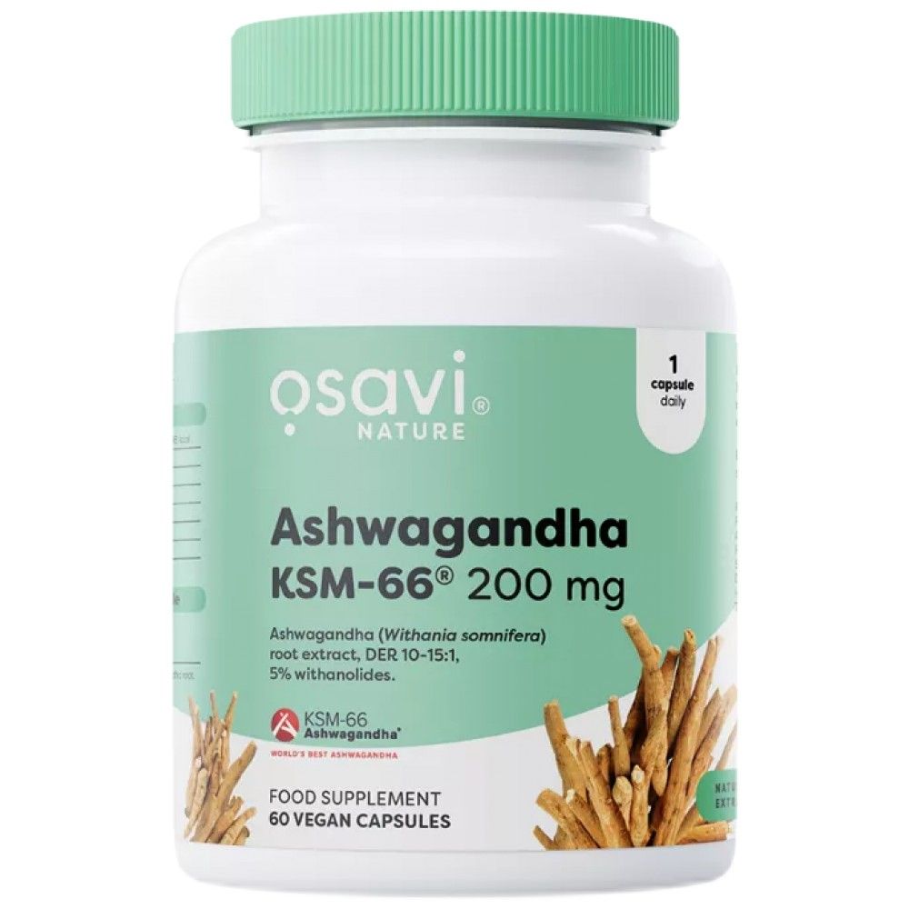 Ashwagandha KSM-66® 200 mg - 60 capsules