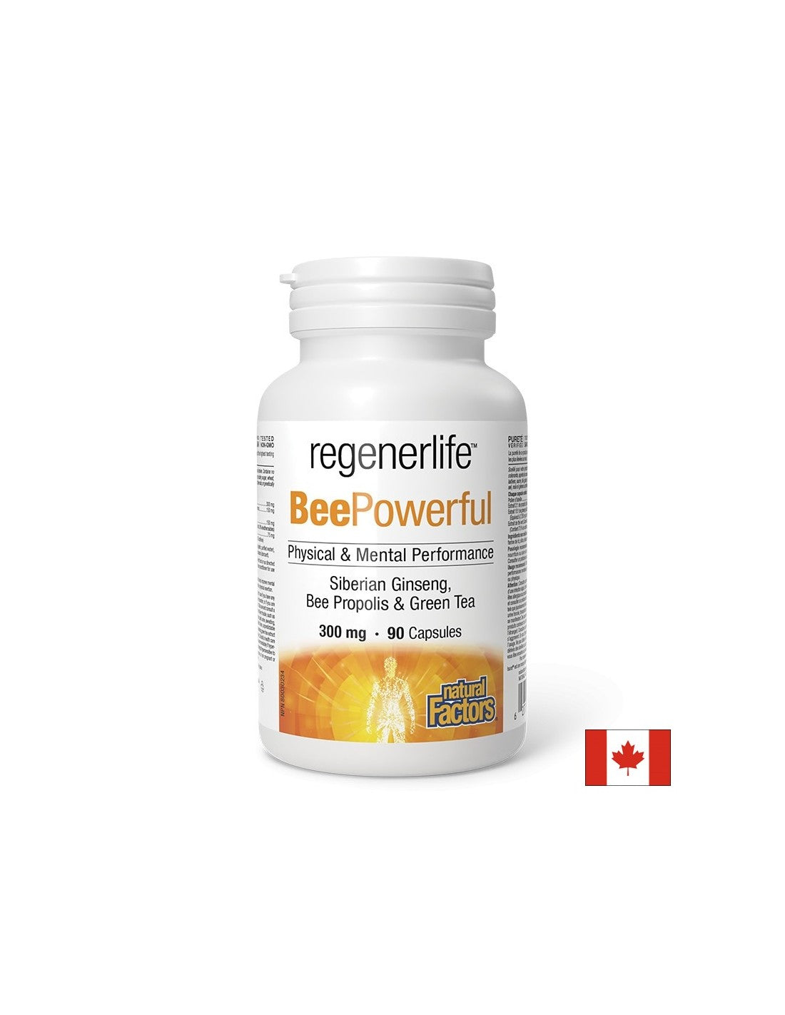 Pollen d'abeille, propolis, ginseng sibérien, thé vert - protection immunitaire et énergie naturelle, 90 capsules