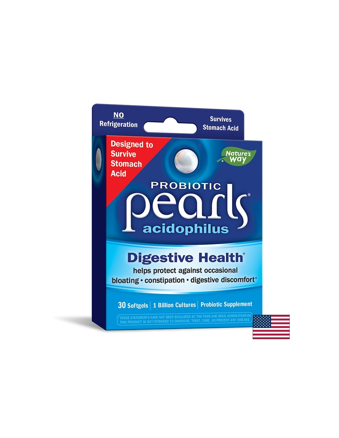 PEARLS® Probiotic/Pearls® Probiotic, 1 milliard Probiotics actifs x 30 capsules de génie soft