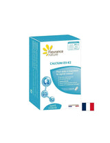 Soutient les os et les dents - Calcium + Vitamine D3, K2, 60 comprimés