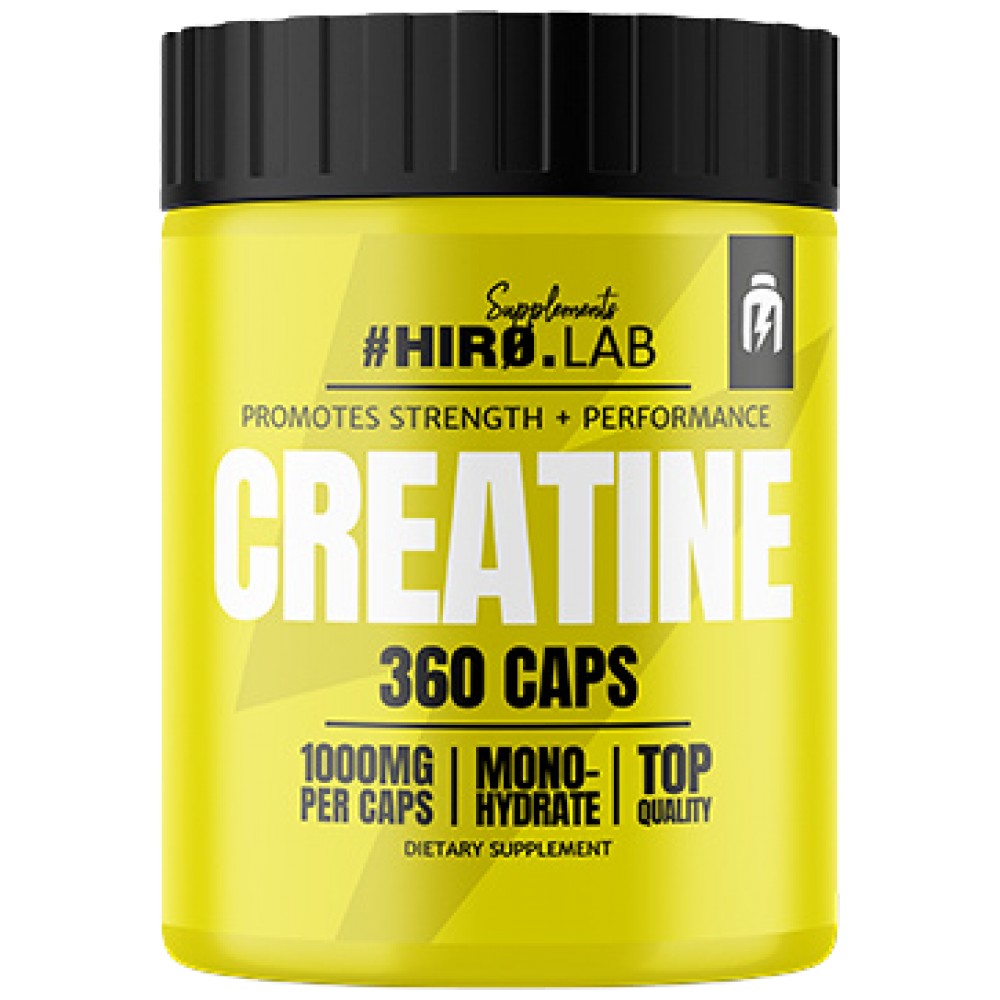 Casquettes monohydrates de créatine - Capsules 360