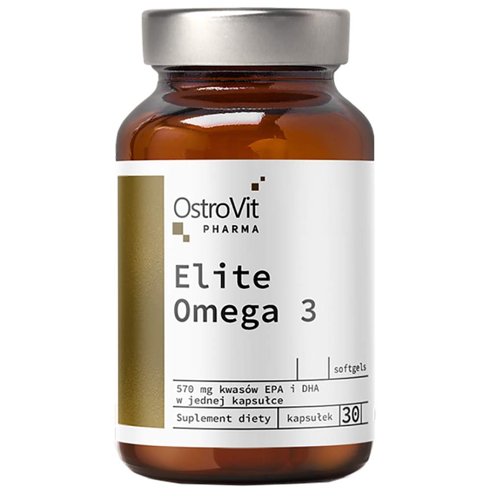 Elite Omega 3 1000 mg + Vitamine E 30 Capsules de gel