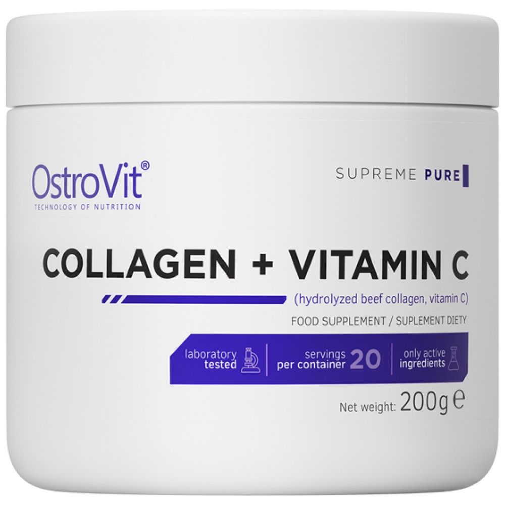 Collagène + vitamine C/poudre - 200 grammes