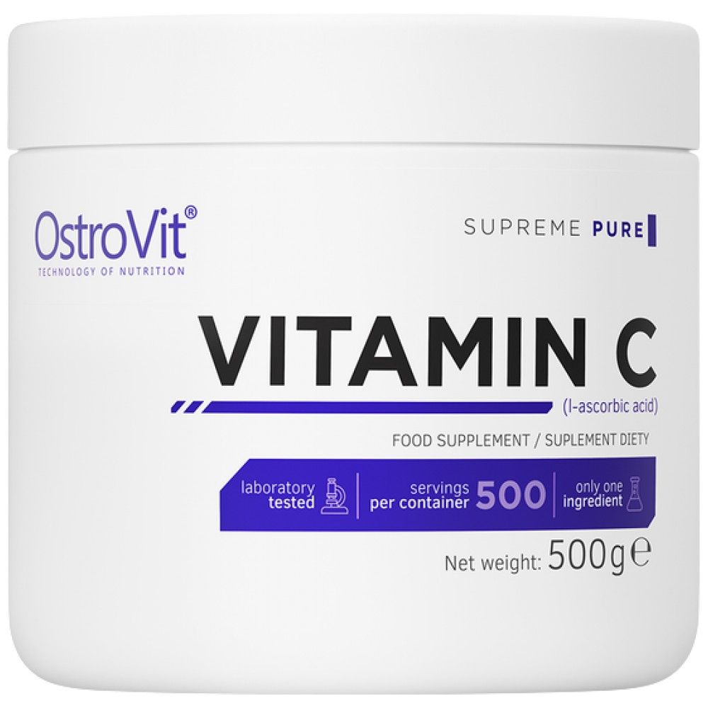 100% de poudre de vitamine C - 500 grammes